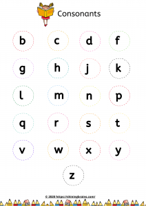 Words Starting With B  Beginning Consonant Worksheets