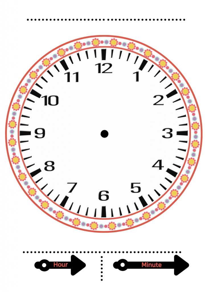 clock activities  | build a clock worksheet