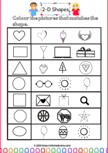 2d shapes worksheets free printables shining brains shiningbrains com