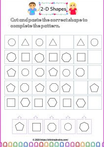 2d shapes worksheets