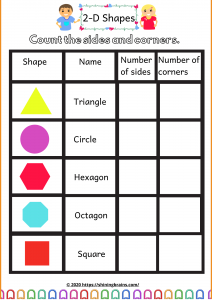 2d shapes worksheets free printables shining brains shiningbrains com