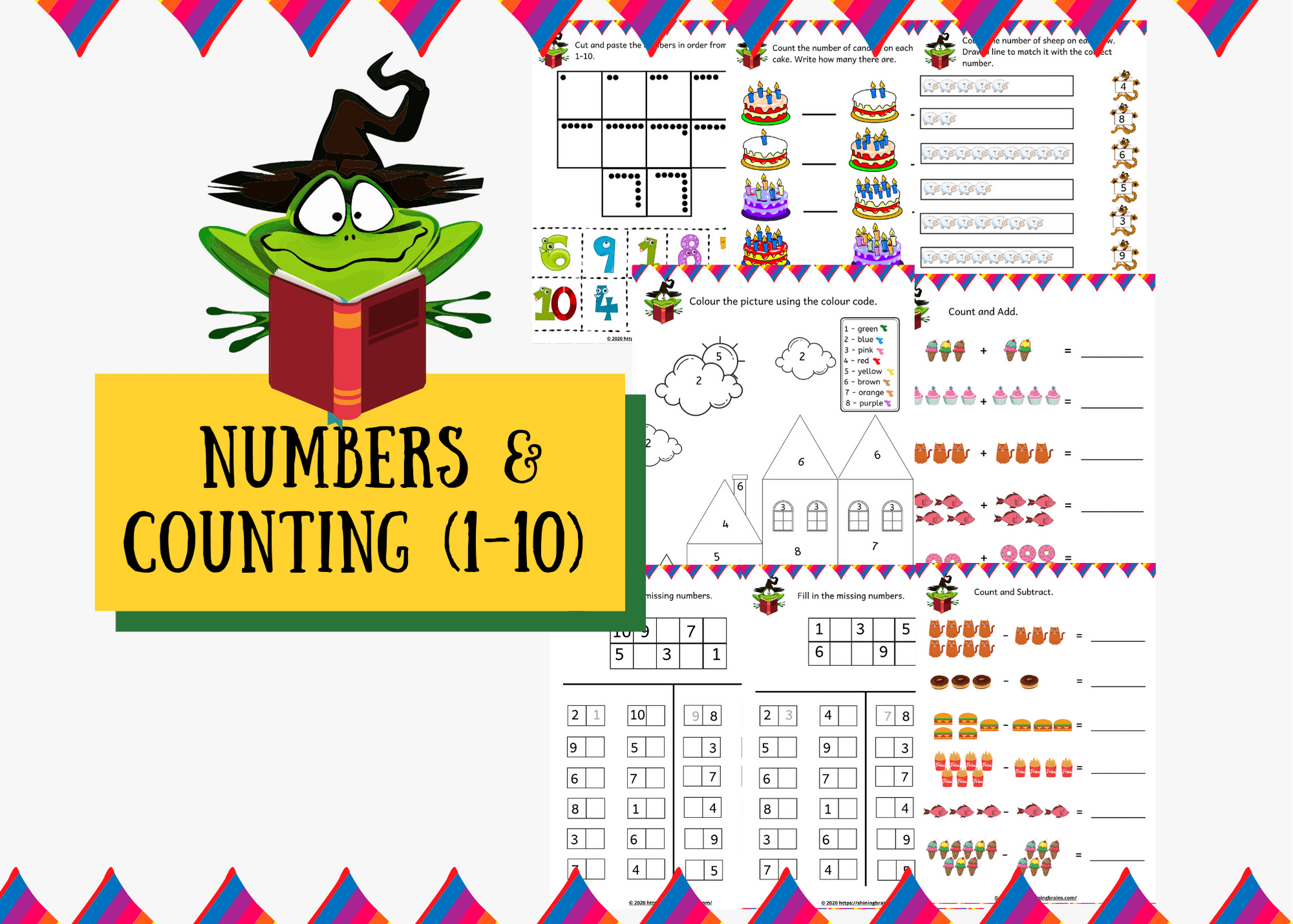 kindergarten math worksheets pdf number worksheets counting 1 10