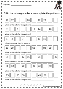 pattern worksheets free pattern recognition worksheets