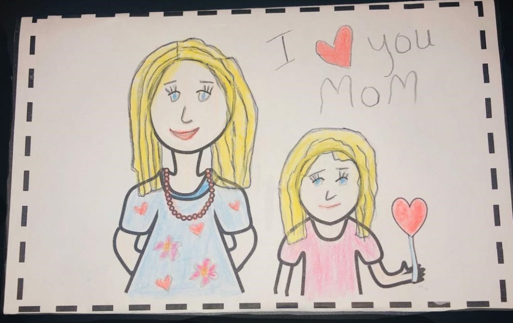 Mother's Day Crafts for kids - Free printable card template