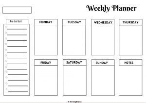 daily routine planner