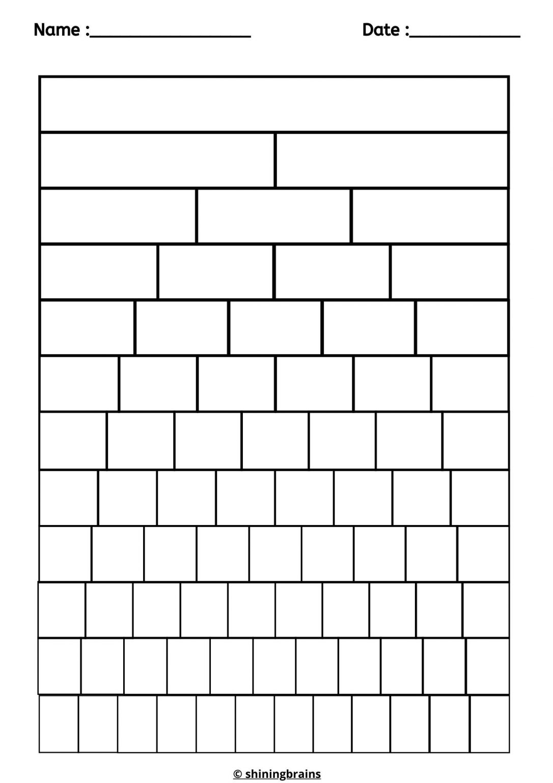 Interactive Fraction Wall Free Fractions Walls For Kids