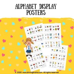 Alphabet display posters