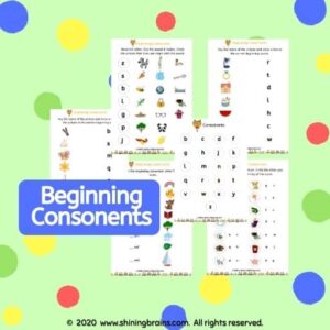 beginning consonants worksheets