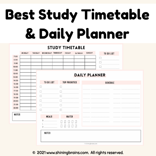 study timetable