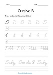 cursive b