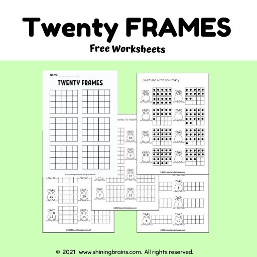 Twenty Frames | Double Ten Frames | Number bonds to 20