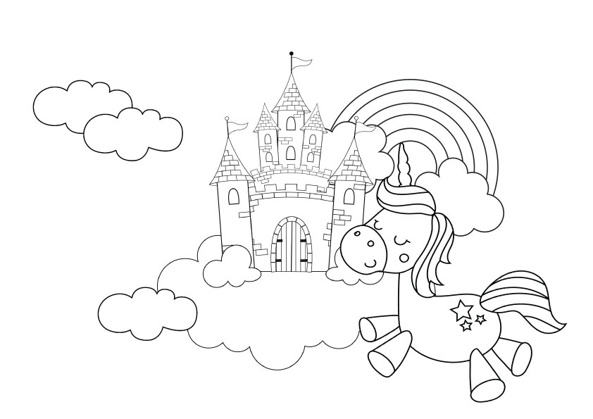 Cute Unicorn Coloring Pages for Kids Graphic by MyCreativeLife · Creative  Fabrica