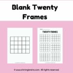 Blank Twenty Frames - Free Ten and twenty frames worksheets