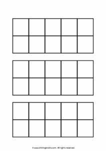 Blank ten frame printable