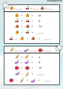 Fun math games worksheets for kids