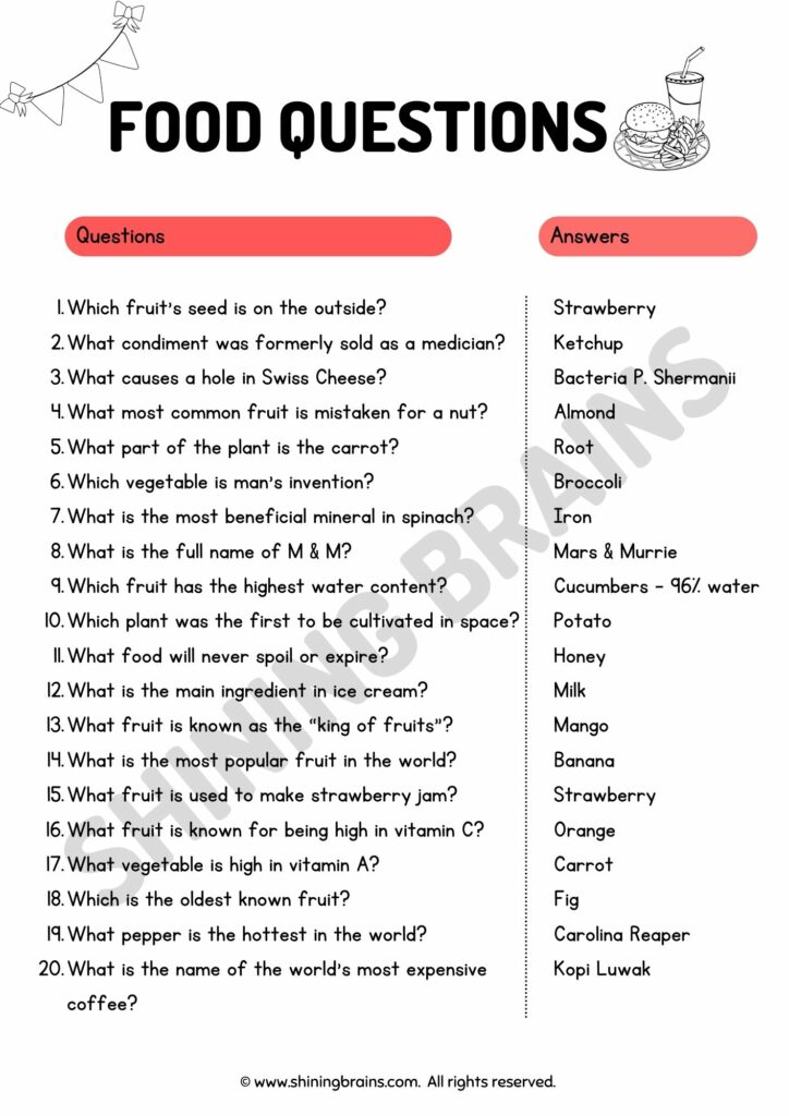 150 Best Quiz Questions For Kids With Answers Fun Trivia 56 OFF