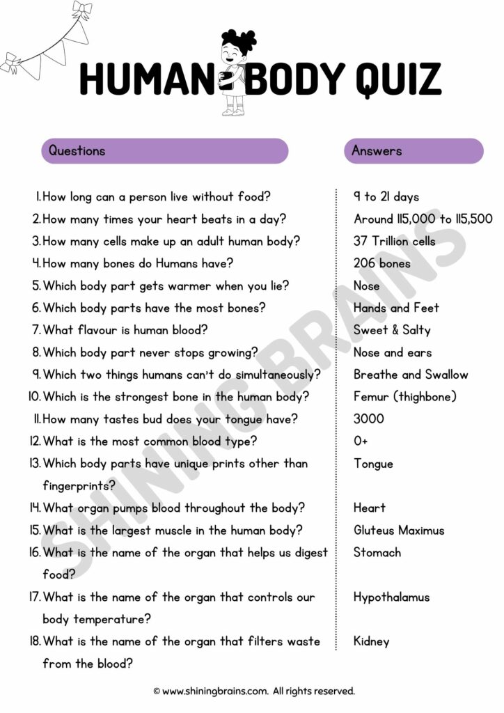 Trivia Questions And Answers For Kids