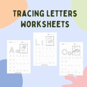 tracing letters | kindergarten alphabet worksheets