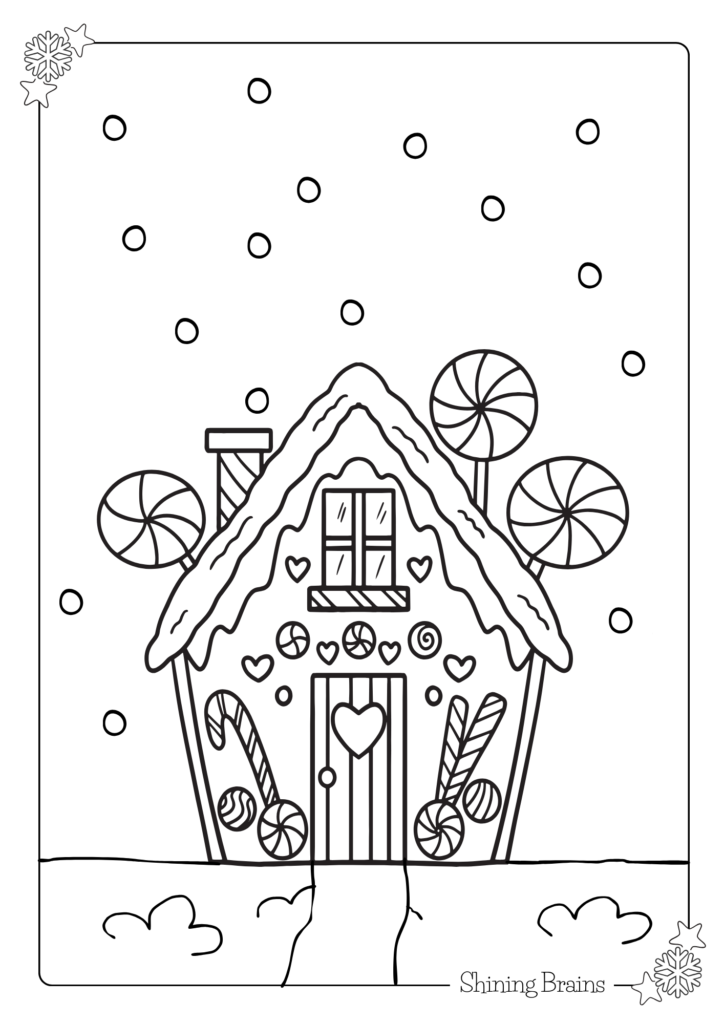 CandyLand House colouring Page